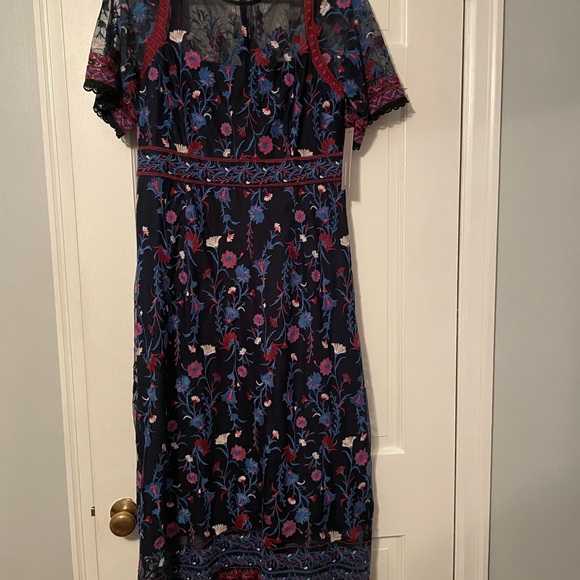 NWT Anthropologie Mehreen Embroidered Dress 12 - Picture 4 of 8